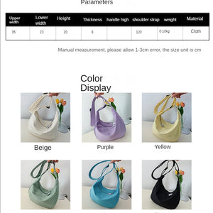 Shoulder Bags Women Solid Harajuku All-match Simple Multifunction Handbags Large Capacity Crossbody Bags for Women Teens Purse