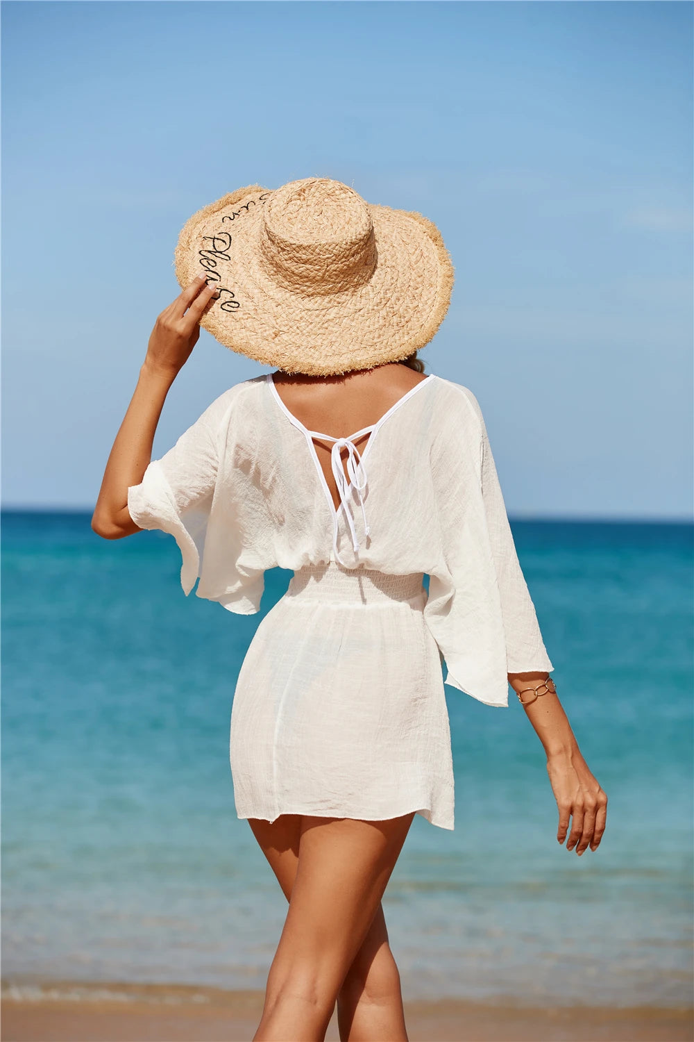 Bohemian Women's Swimsuit Dresses Sexy Beachwear Casual Beach Bathing Suit Cover Up Dress Beach Kimono Cover Ups Beach Dress