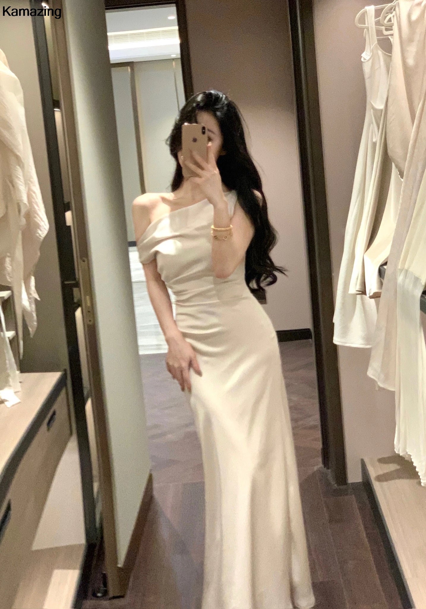 Women Elegant Solid Evening Party Dresses Summer Fashion Korean Graduation Formal Dress Off Shoulder Slim Vestidos Clothing