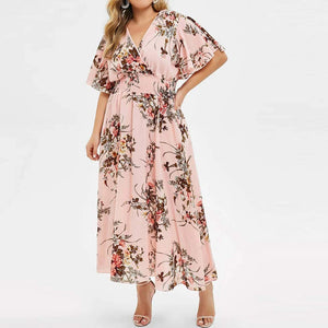 Plus Size Floral Beach Sundress – Summer Vacation Fashion