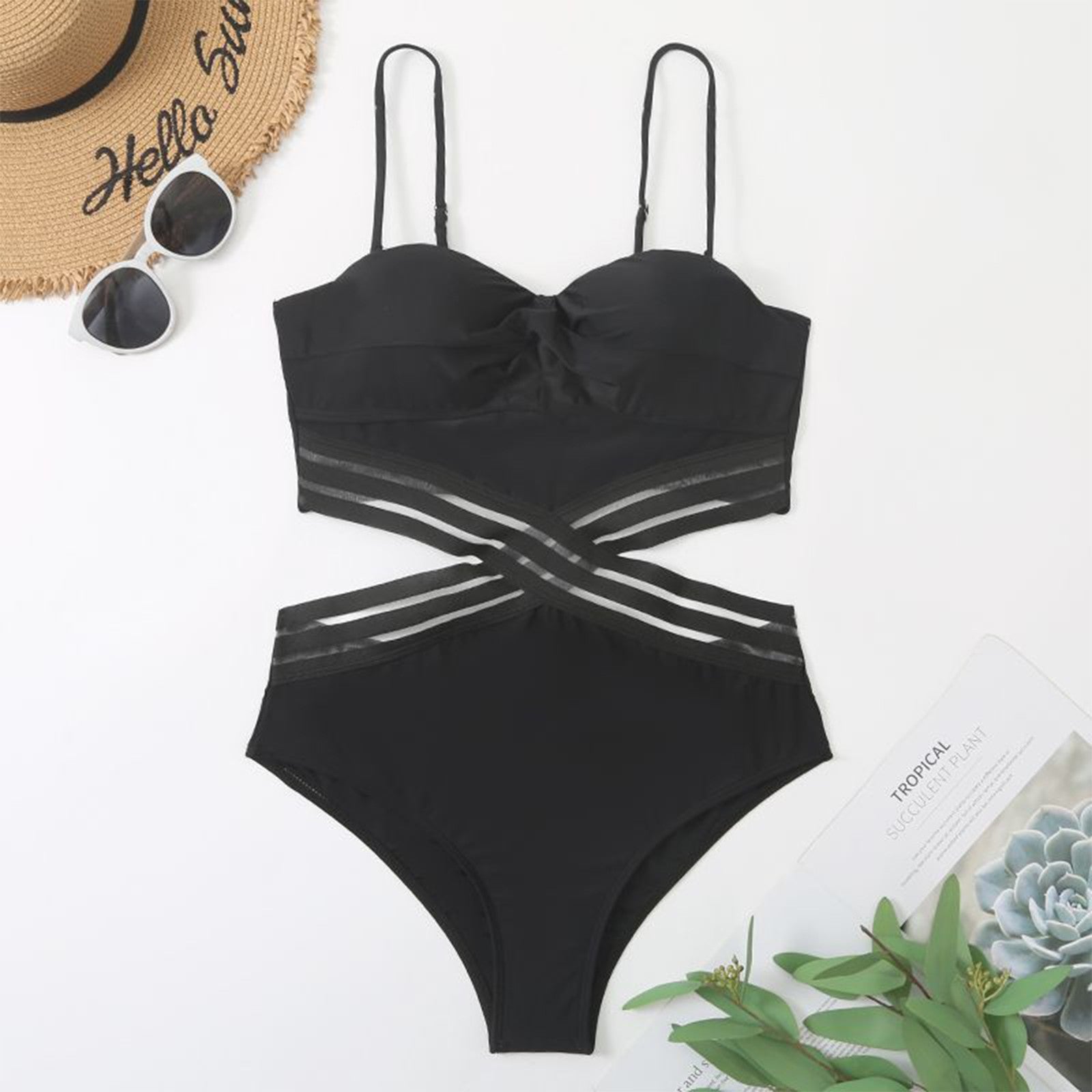 Female Swimsuit 2023 Summer Brazilian Bikini Women solid Swimwear Push Up Bikini Set one piece Bathing Suit купальник женский