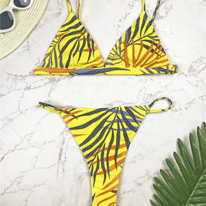 Micro Bikini Brand Swimsuit Thong Bathing Suit Women Push Up Bikini African Print Miami Style Swimwear Brazilian Biquinis Bather