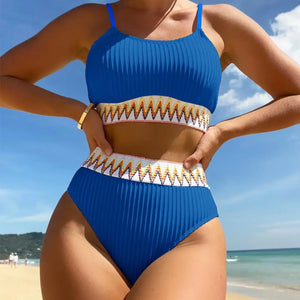 Sexy Bikinis 2024 Women Halter Brazilian Bikini Set Female Pleated Swimsuit New Triangle Swimwear Beach Wear Bathing Suit