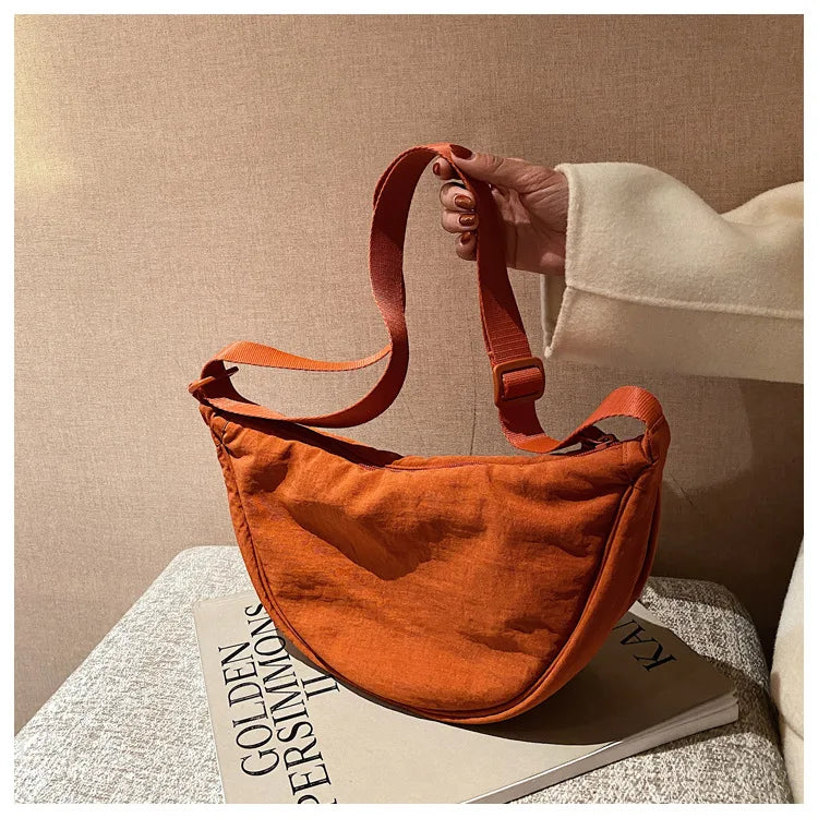 Casual Nylon Hobos Crossbody Bag for Women Designer Shoulder Bags Large Capacity Tote Lady Travel Shopper Bag Female Purses 2025