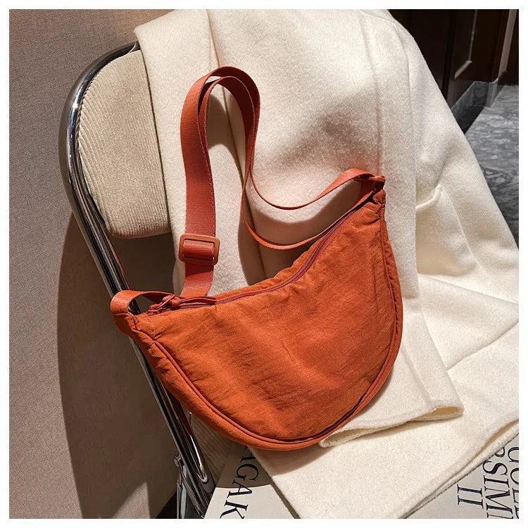 Casual Nylon Hobos Crossbody Bag for Women Designer Shoulder Bags Large Capacity Tote Lady Travel Shopper Bag Female Purses 2025