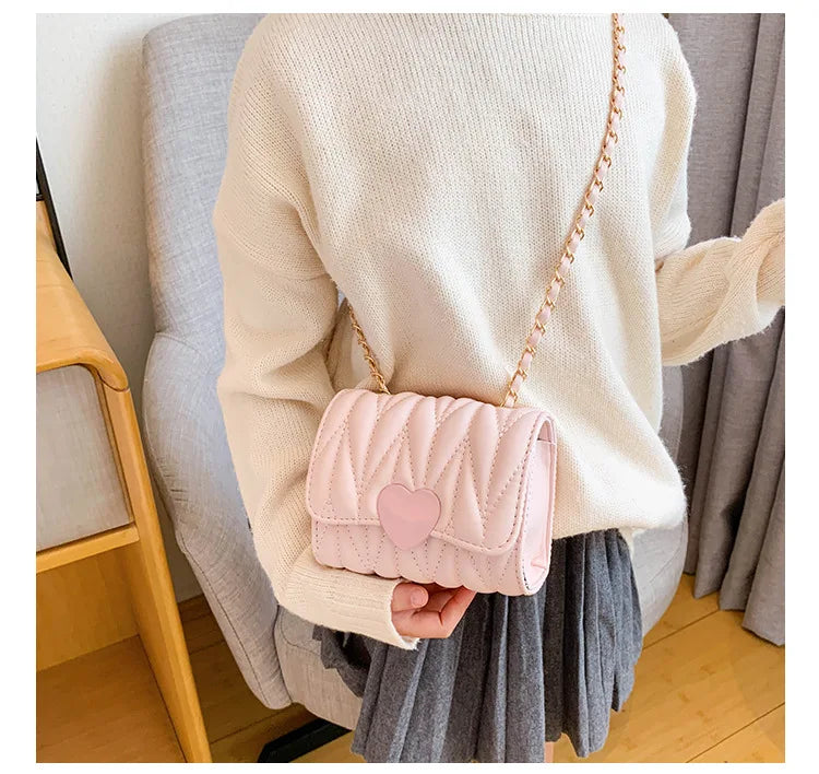 Lovely and Sweet 2023 New Korean Version Side Bags for Girls Fashion All-match Crossbody Bags for Women Flap Pocket Small Bags