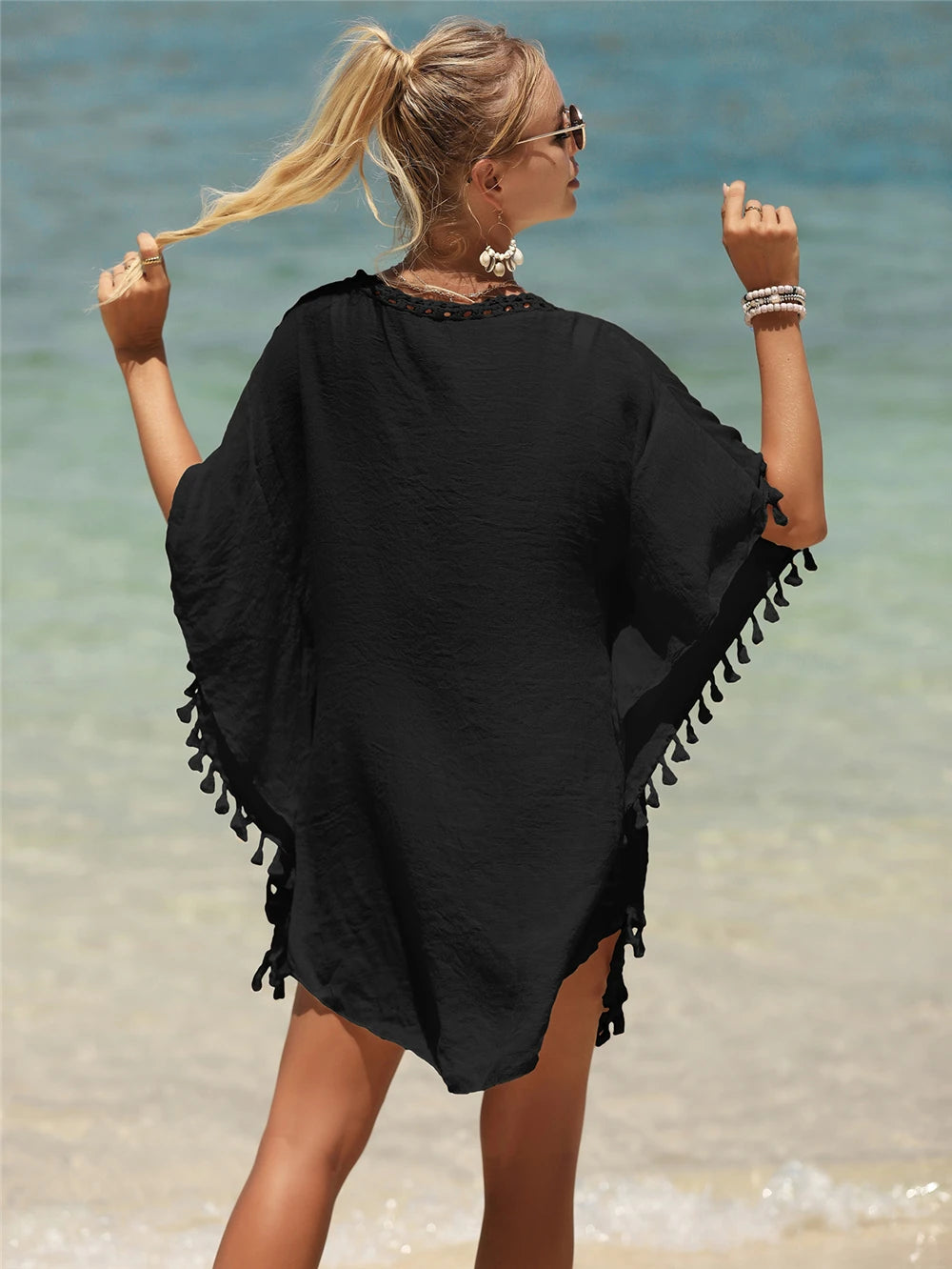 Bohemian Women's Swimsuit Dresses Sexy Beachwear Casual Beach Bathing Suit Cover Up Dress Beach Kimono Cover Ups Beach Dress