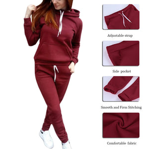 Women Tracksuits Sports Wear Jogging Suits Ladies Hoodie and Pants Set Clothes Sweat Suits