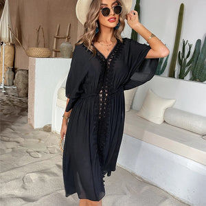 Bohemian Women's Swimsuit Dresses Sexy Beachwear Casual Beach Bathing Suit Cover Up Dress Beach Kimono Cover Ups Beach Dress