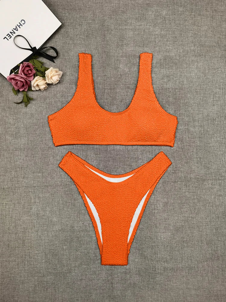 Sexy Bikini 2023 Swimsuit Women Swimwear Push Up Bikini Set Thong Brazilian Bathing Suit Beach Wear Biquini Bather Female