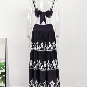 Dress Women Summer V Neck Spaghetti Strap Floral Sleeveless Casual Split Long Maxi Dress Halter Cover Up