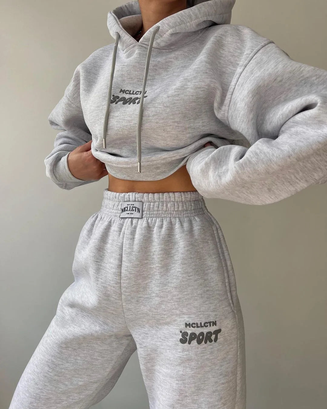 Women Thickened Tracksuit Autumn Winter Warm Hoodies Top Pant Suits Sweatshirts Jogging Pant Outfits Sweatpants 2 Piece Sets