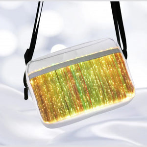 2024 Luminous LED Colorful Single-Shoulder Bags High Street Crossbody Bag Optical Fiber Fabric Fashion Square Bag 가방 сумка Bolso