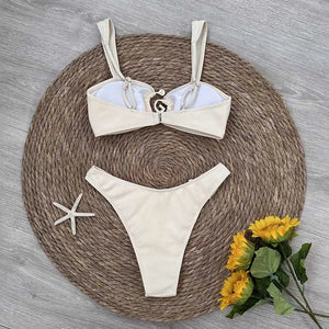 Micro Bikinis 2024 Sexy Women Swimsuits Female Swimwear Spiral Bikini Set Bathing Suit Swimming Suits Beachwear Thong Biquini