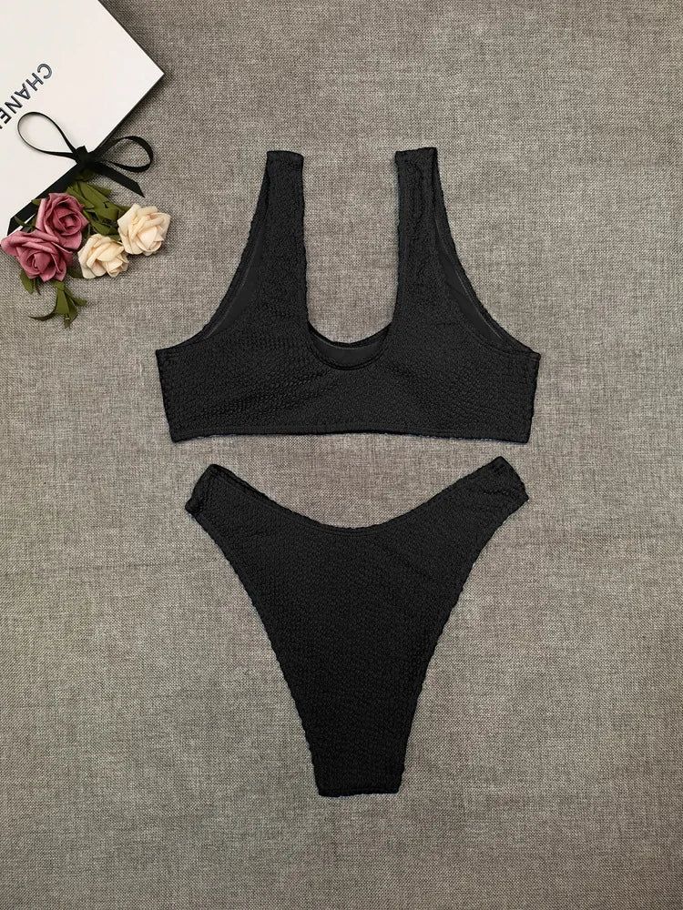 Sexy Bikini 2023 Swimsuit Women Swimwear Push Up Bikini Set Thong Brazilian Bathing Suit Beach Wear Biquini Bather Female