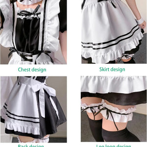 Lolita Servant Kawaii Apron Dress Japanese Anime Show Cosplay Costume High Quality Maid Outfit Women Sexy Lingerie Stage Uniform