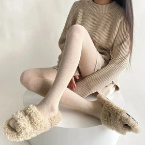 Cotton Thigh High Stockings Pantyhose Tights Women Lingeries Hosiery Lolita Girls Tights Leggings JK Japanese Styles Solid Color