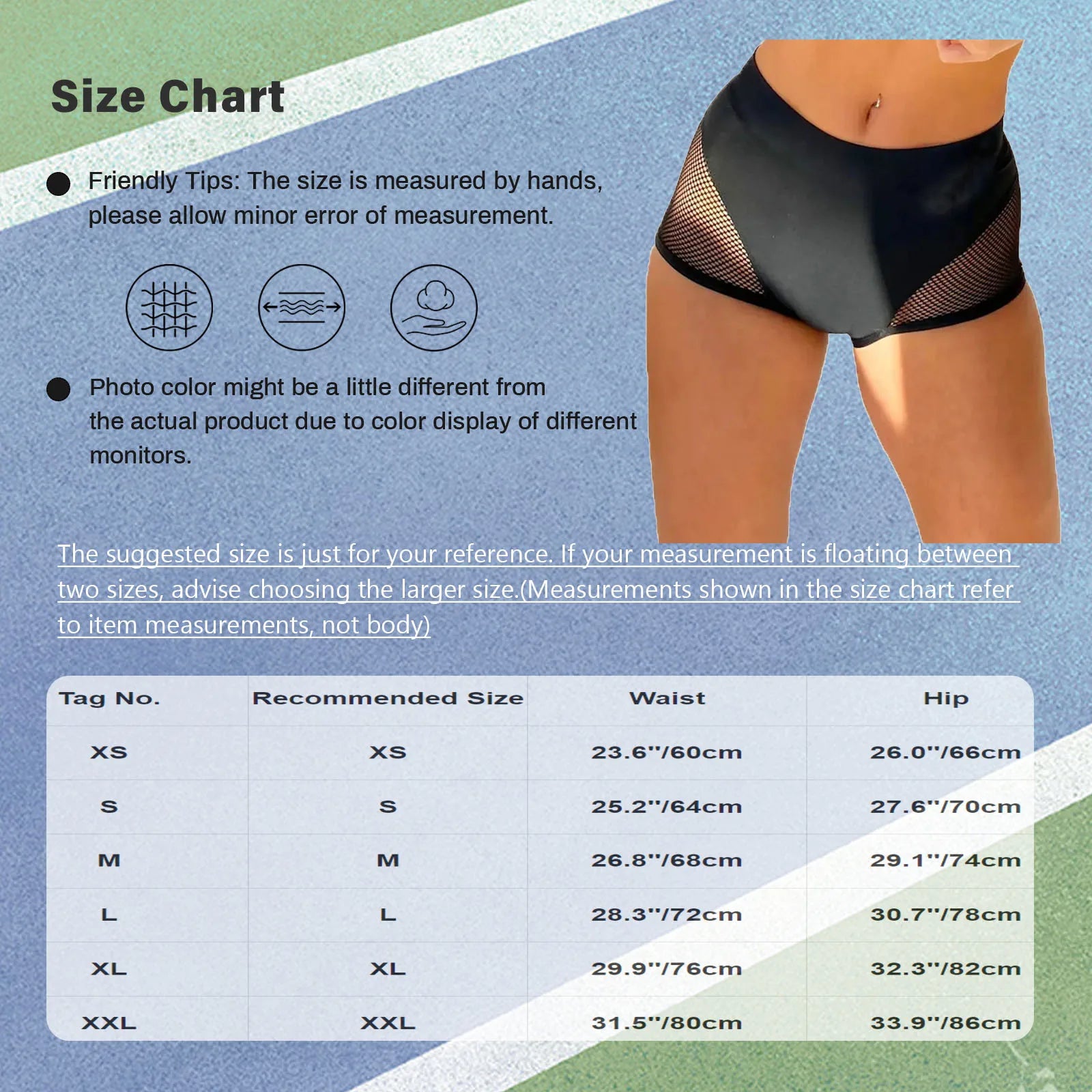 Womens Hollow Out Fishnet Booty Shorts Sexy Lingerie Mid Waist Stretchy Hot Pants for Sports Fitness Yoga Pole Dancing Swimming