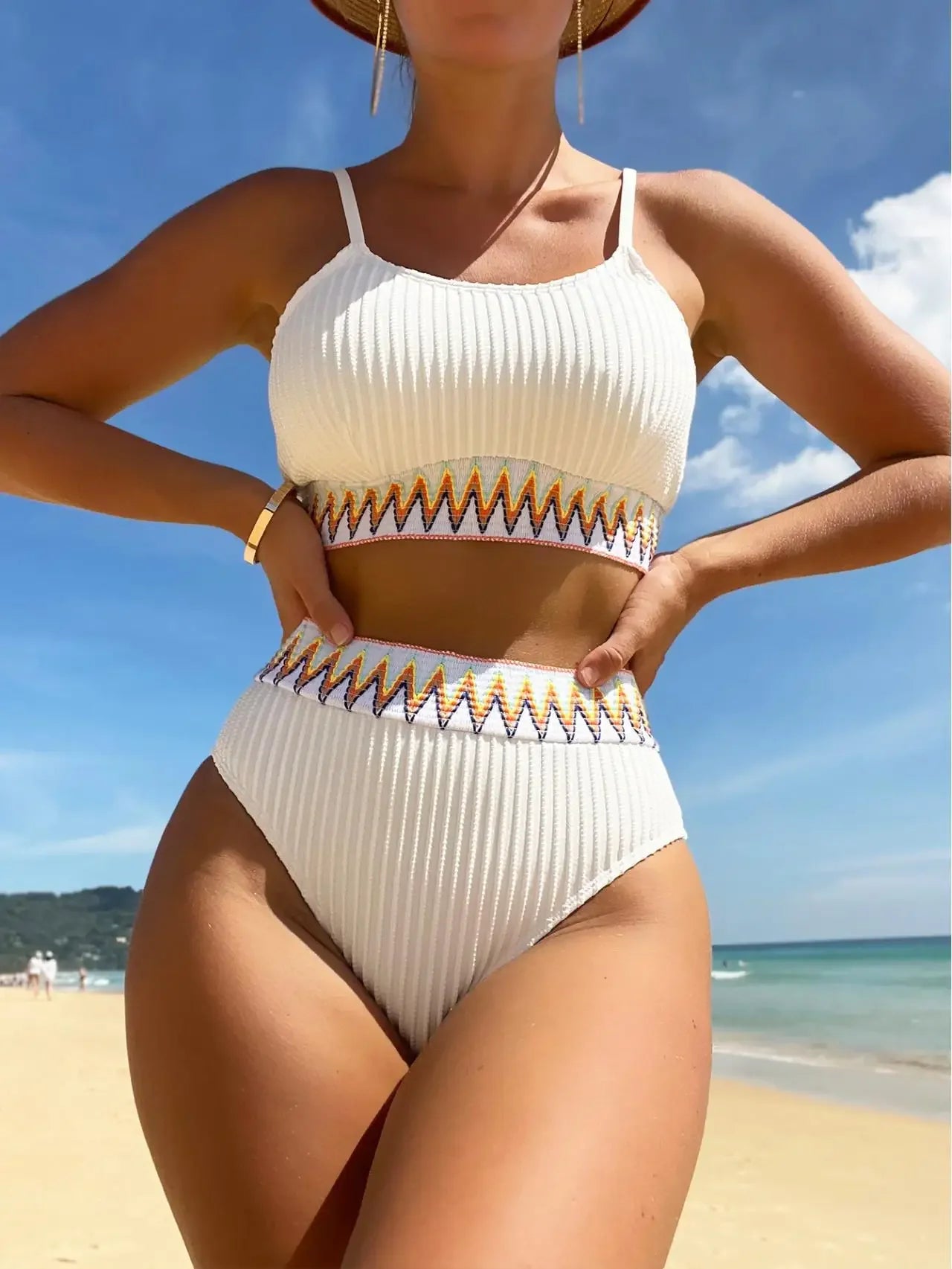 Sexy Bikinis 2024 Women Halter Brazilian Bikini Set Female Pleated Swimsuit New Triangle Swimwear Beach Wear Bathing Suit