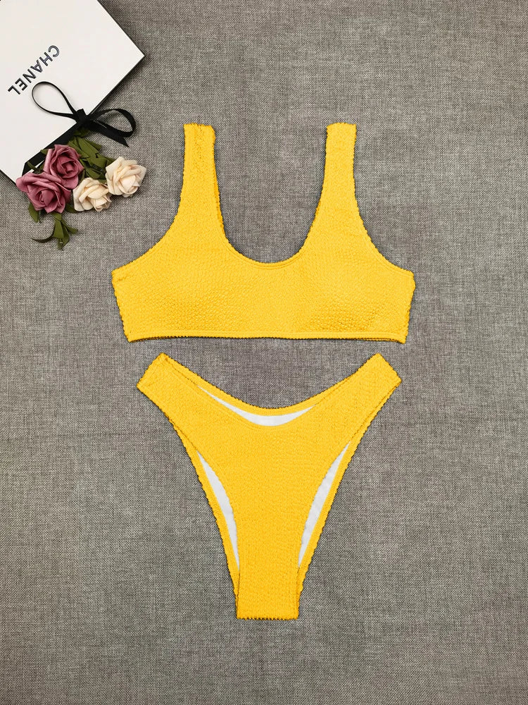 Sexy Bikini 2023 Swimsuit Women Swimwear Push Up Bikini Set Thong Brazilian Bathing Suit Beach Wear Biquini Bather Female