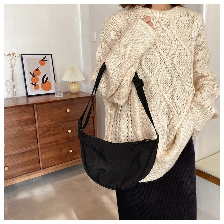 Casual Nylon Hobos Crossbody Bag for Women Designer Shoulder Bags Large Capacity Tote Lady Travel Shopper Bag Female Purses 2025