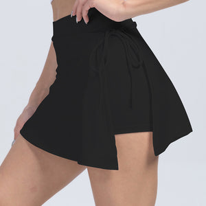 Tied High Waist Active Shorts