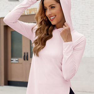 Long Sleeve Hooded Active Top