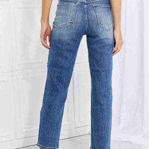 RISEN Full Size Emily High Rise Relaxed Jeans