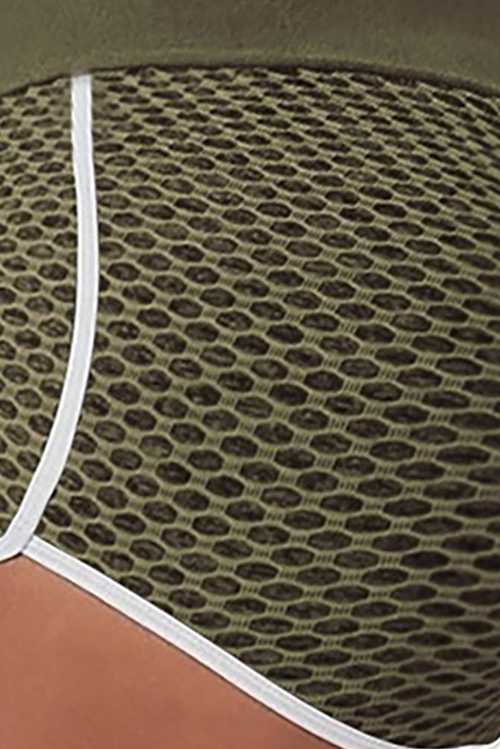 Burgundy High Waist Honeycomb Contrast Stripes Butt Lifting Yoga Shorts