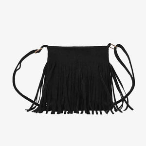 Adored PU Leather Crossbody Bag with Fringe