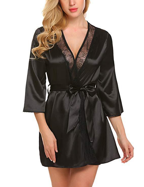 Sexy Lingerie Sexy plus Size Lace Nightgown Sexy Suit