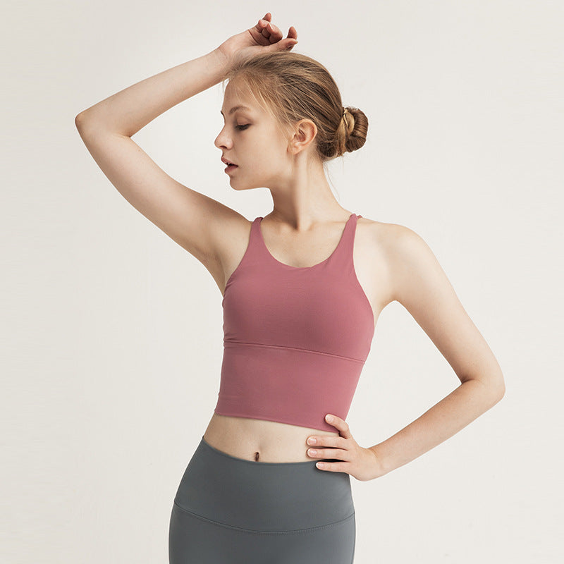 Shockproof Running Push up Sports Bra Women Workout Beauty Back Quick-Drying Yoga Vest Sports Bra