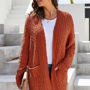 Dusty Pink Pebble Beach Textured Cardigan