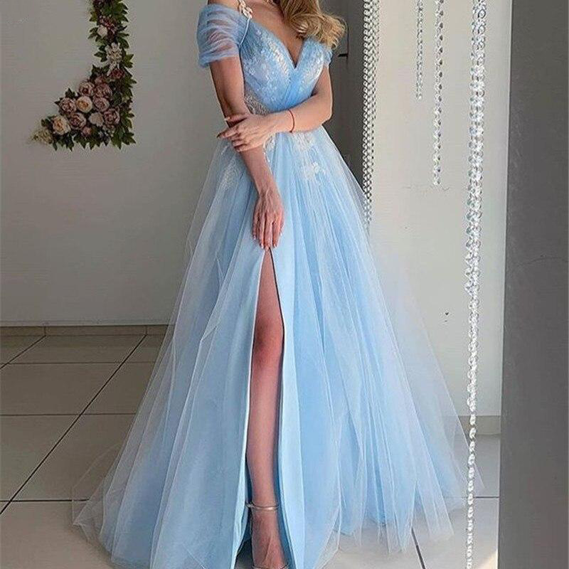 Elegant Lace Patchwork Deep V-neck Maxi Dress