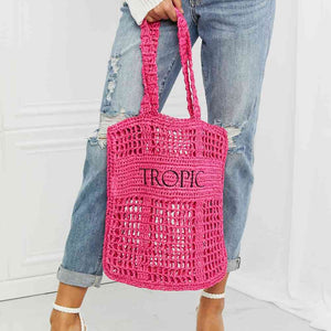 Fame Tropic Babe Staw Tote Bag
