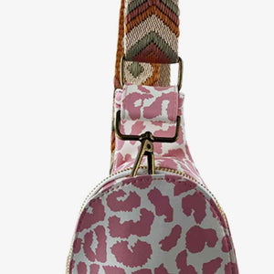 Printed PU Leather Sling Bag