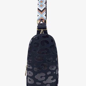 Printed PU Leather Sling Bag