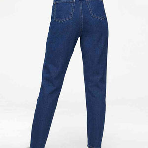 Buttoned Long Jeans