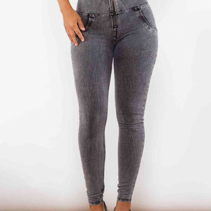 Full Size Zip-Up Skinny Jeans