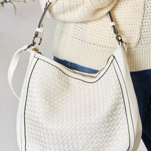 SHOMICO Weaved Vegan Leather Handbag