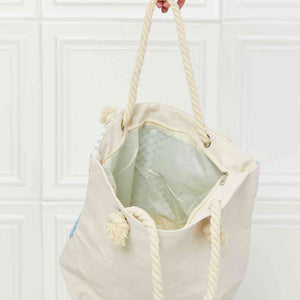 Justin Taylor Picnic Date Tassel Tote Bag