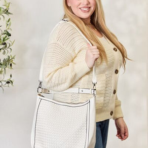 SHOMICO Weaved Vegan Leather Handbag