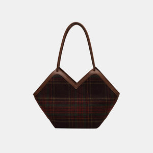 Plaid Print Tote Bag