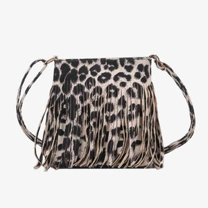 Adored PU Leather Crossbody Bag with Fringe