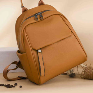 Medium PU Leather Backpack