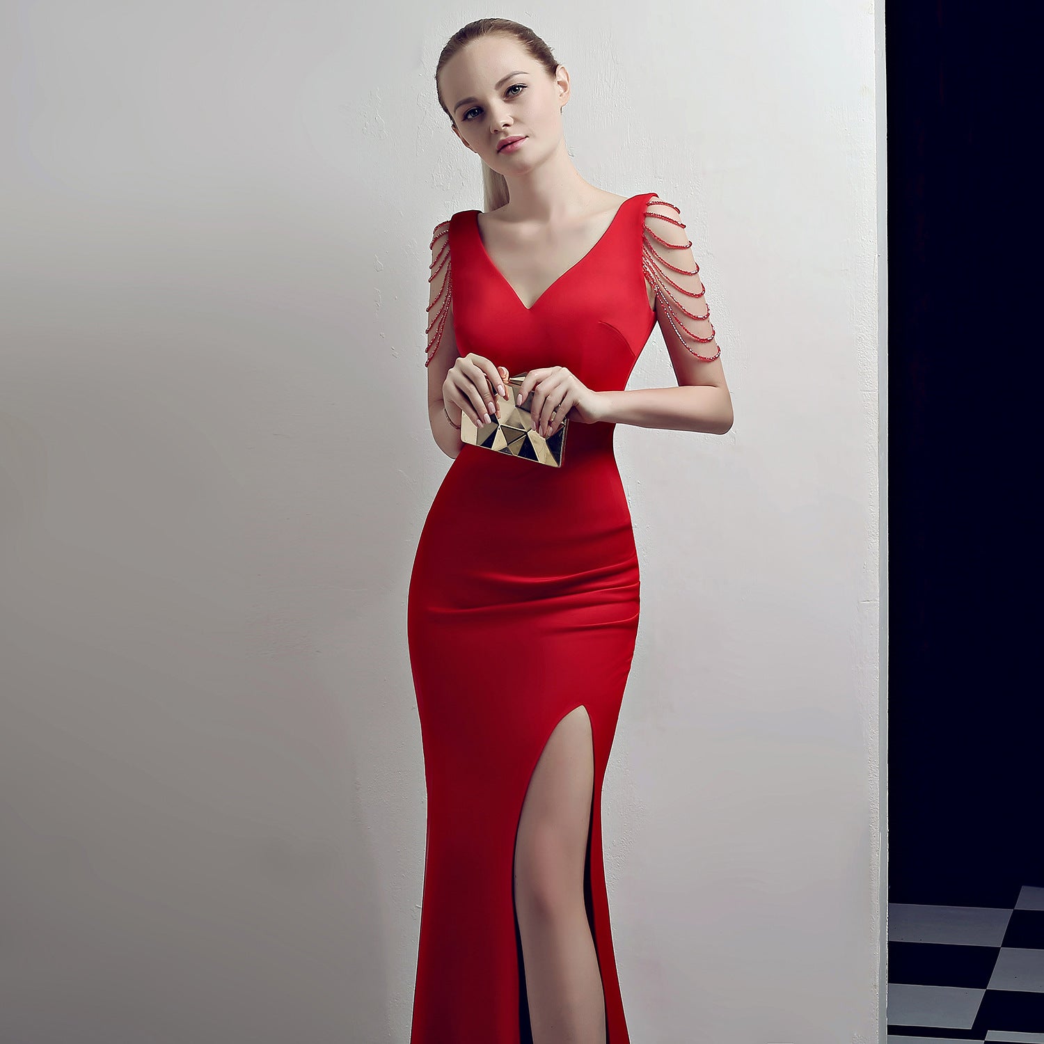 Colors Sexy Slim-Fit Evening Party Dress Slimming Hip-Wrapped Annual Meeting Host Party Club Socialite Evening Dress for Women Formal Gown XL / Black Colors Sexy Slim-Fit Evening Party Dress Slimming Hip-Wrapped Annual Meeting Host Party Club Socialite Evening Dress for Women Formal Gown XL / Black