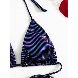 Triangle Micro Bikinis String Lace Up Swimsuit Women Thong Bathing Suit Swimwear