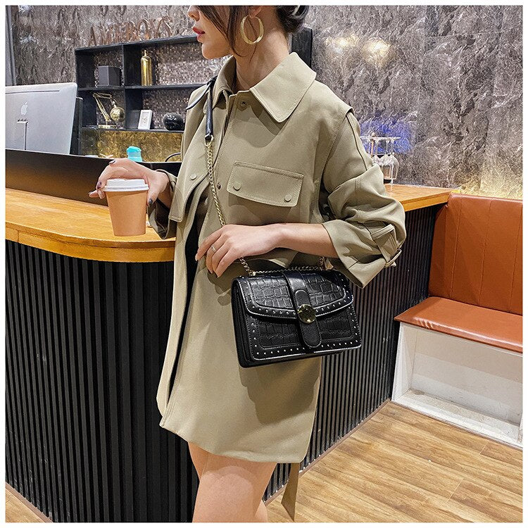 2020 new women's bags Luxury design genuine leather handbag fashion lychee pattern shoulder bag messenger bag