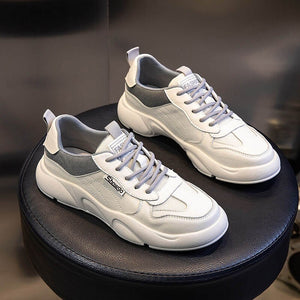 CXJYWMJL Genuine Leather Flat Sneakers For Women Spring Little White Shoes Ladies Vulcanized Shoes Summer Fashion Cowhide Flats