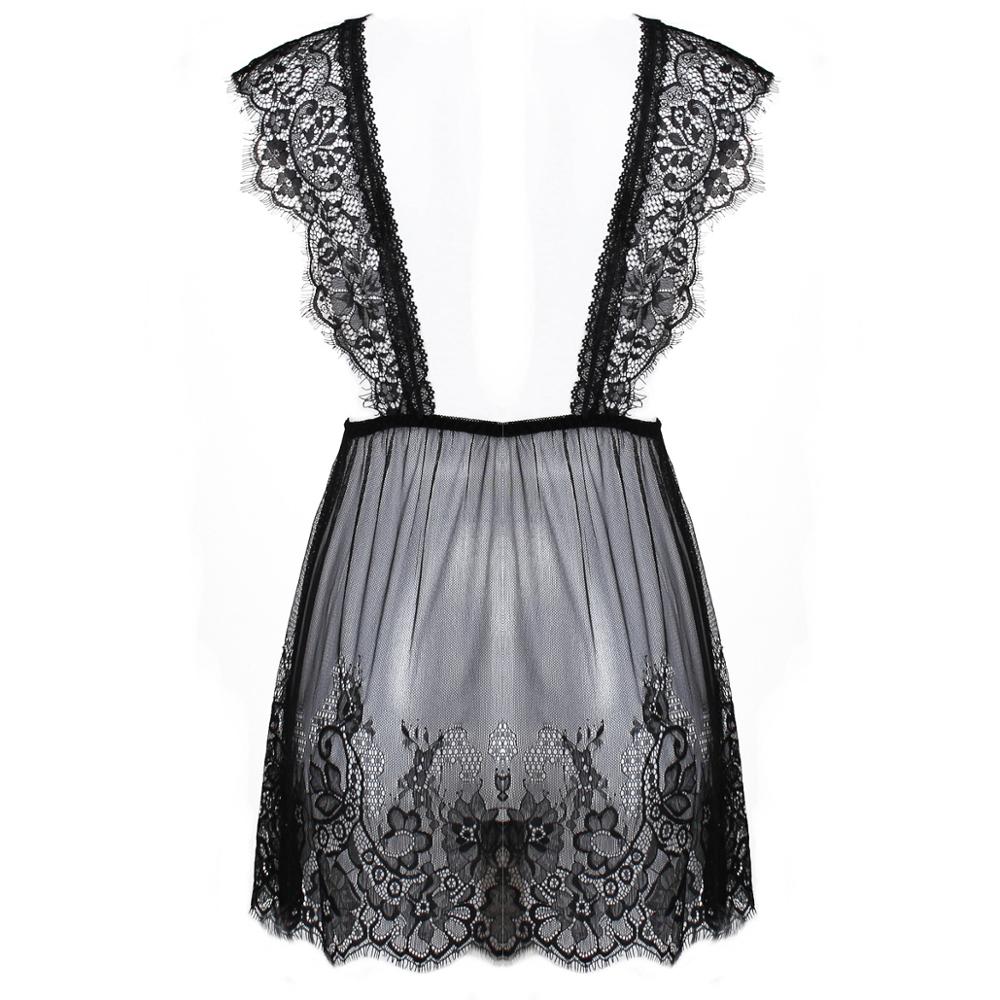 SXTHAENOO Lace Night Dress see through Lingerie Nightgown Mini Nightwe Global Fashions GC SXTHAENOO Lace Night Dress see through Lingerie Nightgown Mini Nightwe Global Fashions GC